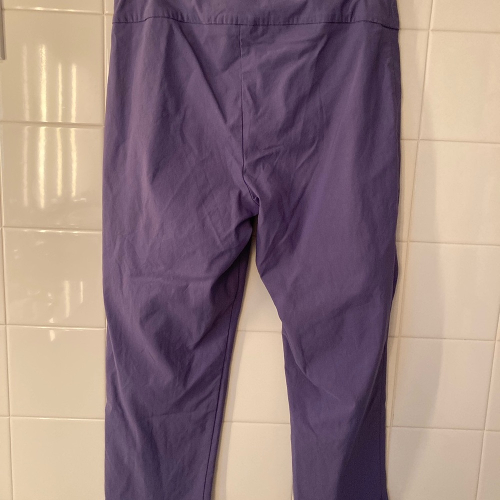Peck and Peck Vibrant Top and Dark Lavender Crop Pants Set - Picture 6 of 6